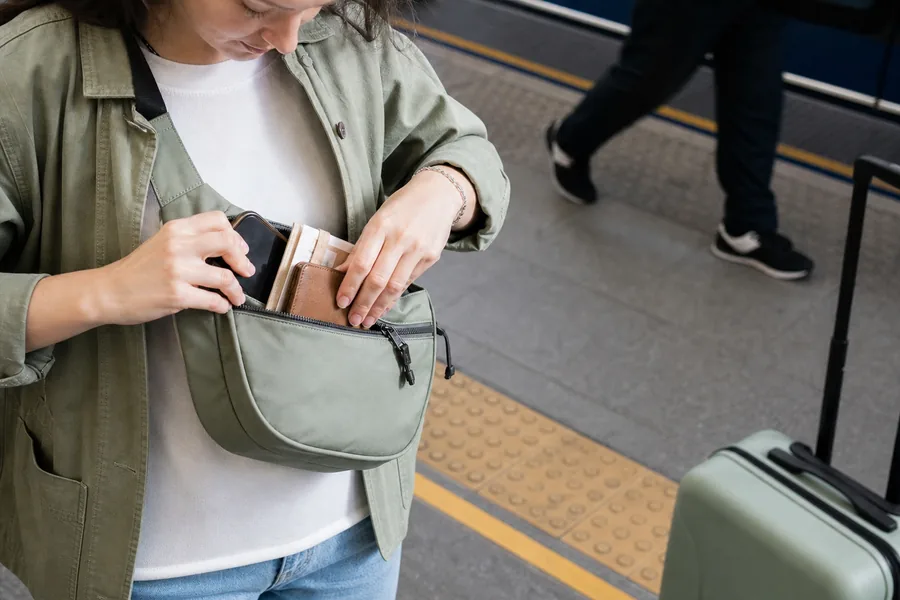 city travelers comparing secure crossbody bag travel for tickets, a phone, and a small wallet need to stay close while both hands remain free.