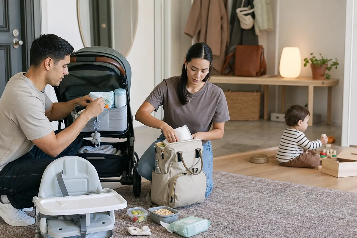 growing families considering convertible diaper backpack in an everyday setting