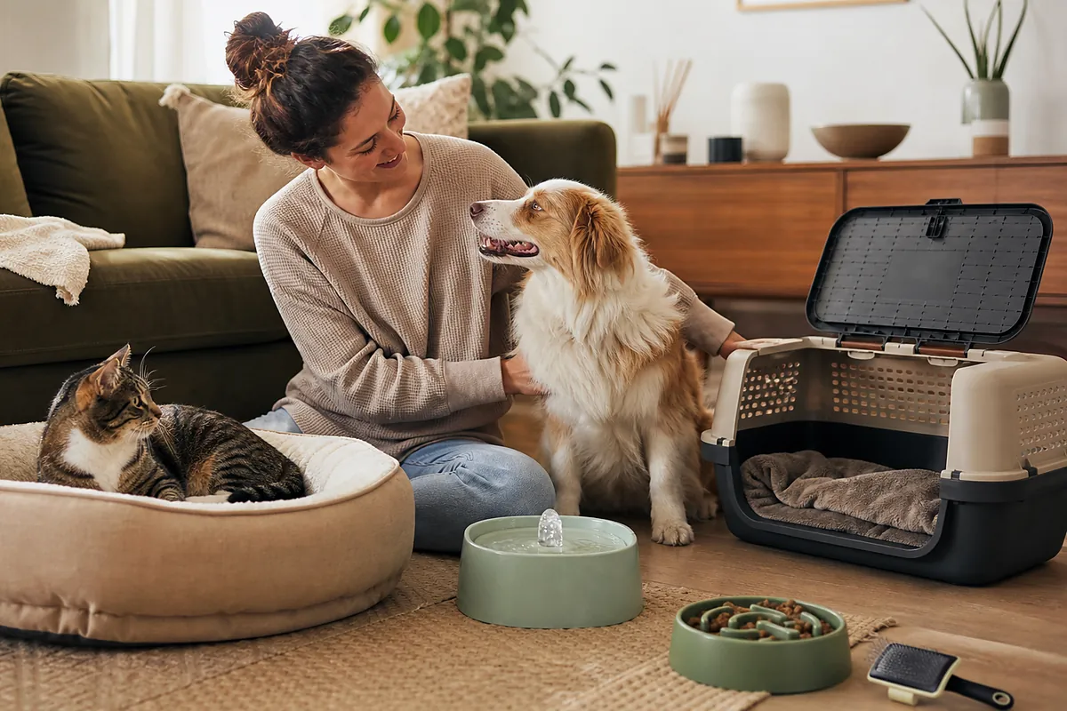 dog households considering washable supportive dog bed in an everyday setting
