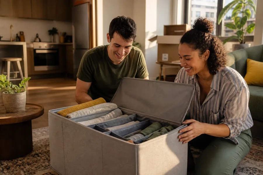 friends of new renters comparing useful housewarming gifts for a friend has a new place, limited storage, and most of the obvious basics already covered.