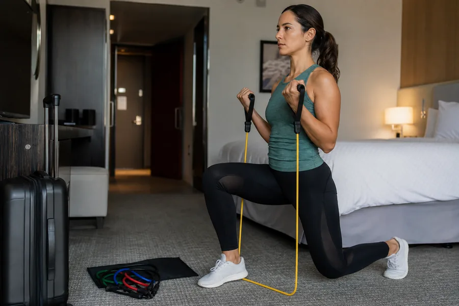 traveling exercisers comparing resistance bands set for a hotel room or small apartment needs a training option that fits into one pouch.