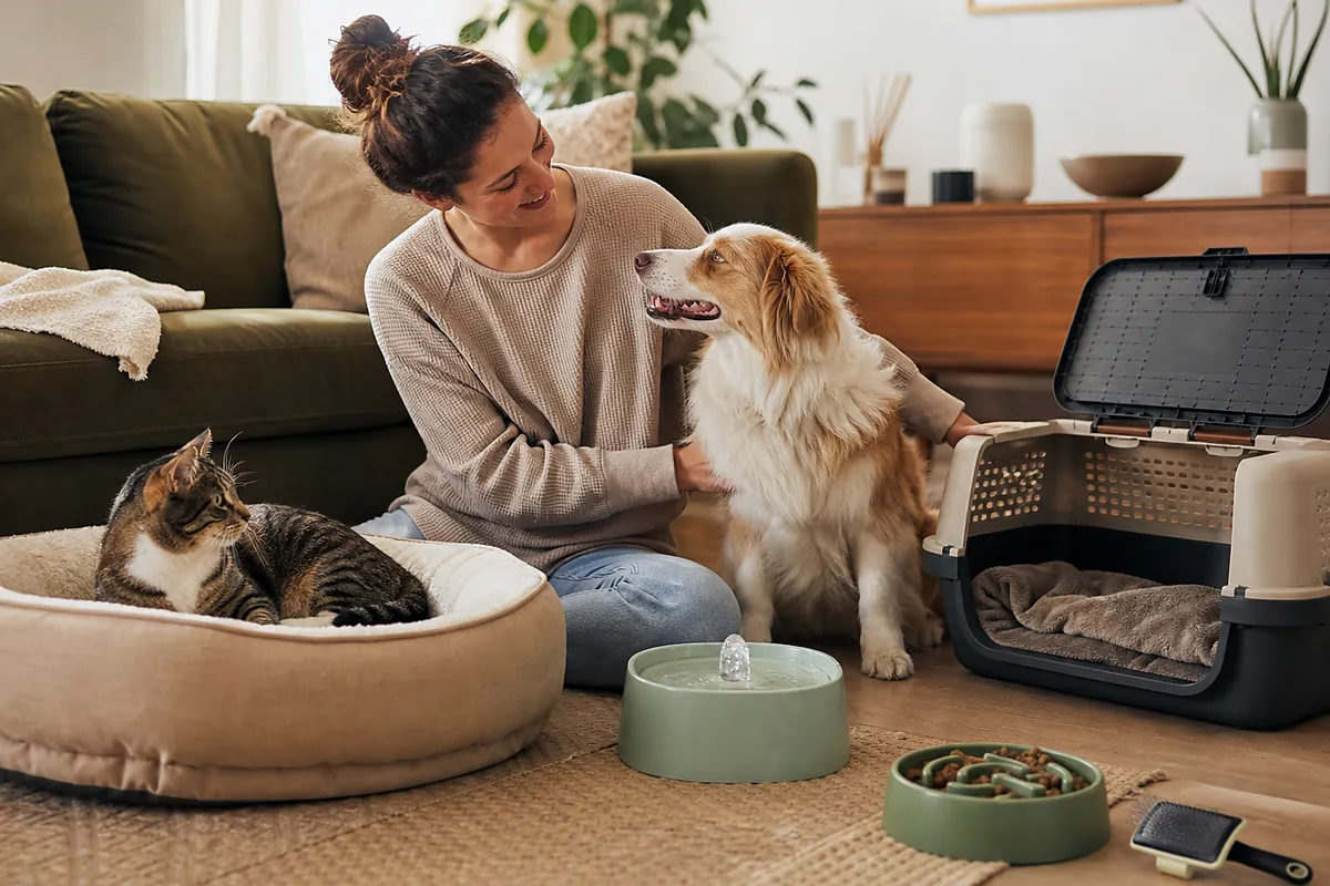 fast-eating dogs considering dog slow feeder bowl in an everyday setting