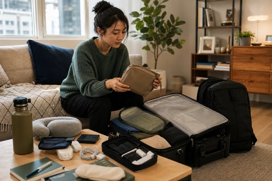 frequent flyers and road trippers comparing useful travel gifts for a frequent traveler evaluates every item by whether it deserves precious bag space.