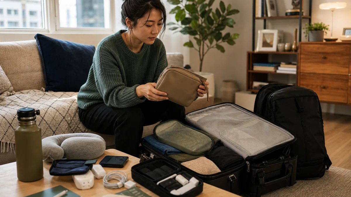 useful travel gifts shown in the real-life setting: A frequent traveler evaluates every item by whether it deserves precious bag space.