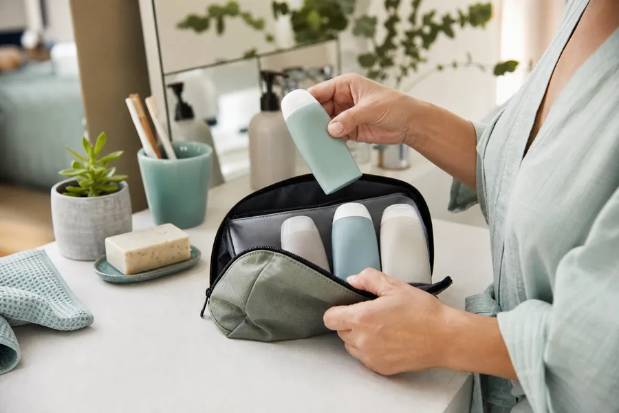 frequent carry-on travelers comparing leakproof travel toiletry bottles for a favorite cleanser and conditioner need to survive cabin pressure and a tightly packed toiletry kit.