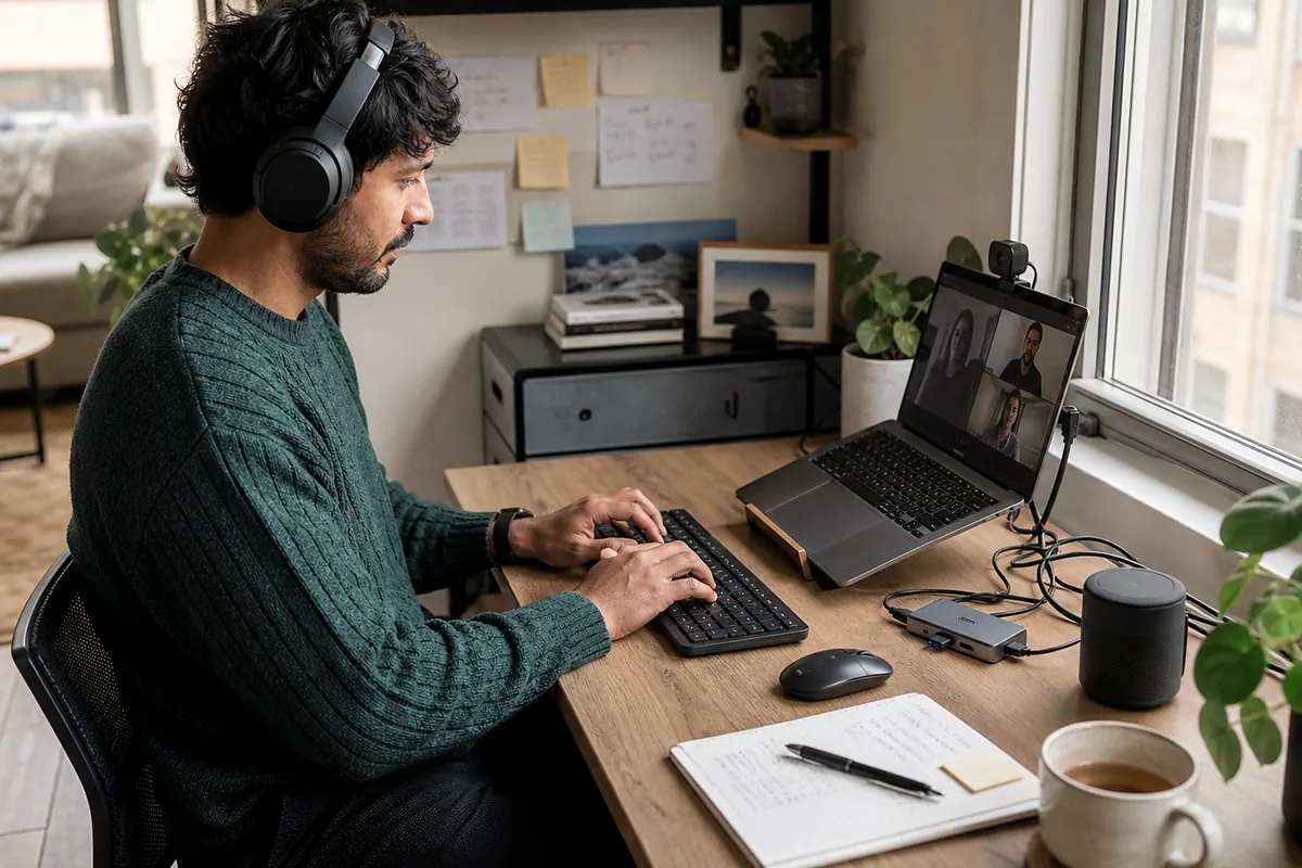 laptop-first workers considering usb c hub multiport in an everyday setting